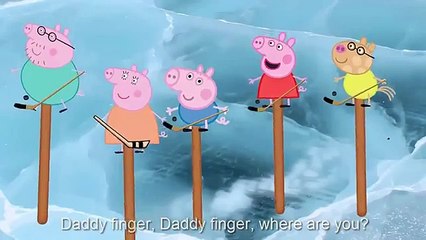 Hockey Player Peppa Pig Lollipop Finger Family Song Nursery Rhymes