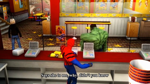 Cars Songs For Kids ♪ Sipping Cider Through a Straw ♪ HULK, Spider-man Epic Race Custom Cars