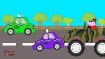 Peppa Pig Police - Monster Trucks For Children - Kids Video