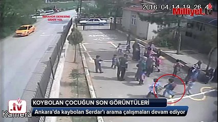 Ankara'da kaybolan çocuğun son görüntüsü tespit edildi