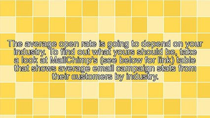 Is Your Email Marketing Open Rate Acceptable?
