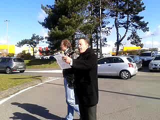 MANIFESTATION INTERDITE CGT, FO  POUR LA VENUE DU PRESIDENT ! . . .Compiègne