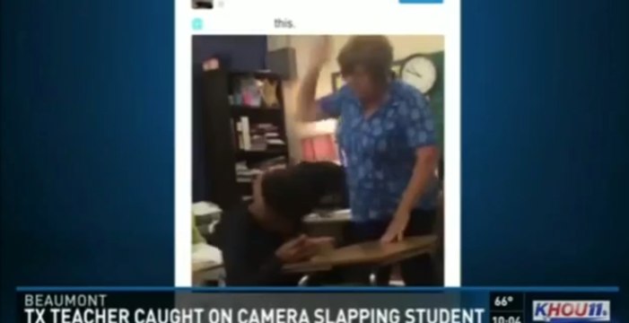 Une prof se fait arrêter après avoir violemment frappé un élève dans sa classe (vidéo)