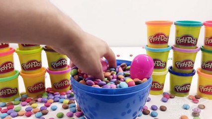 GIANT SPONGEBOB Surprise Egg Play Doh - Nickelodeon Kids Toys with SLIME Play-Doh & Candy