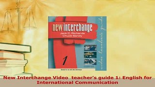 PDF  New Interchange Video  teachers guide 1 English for International Communication Download Online