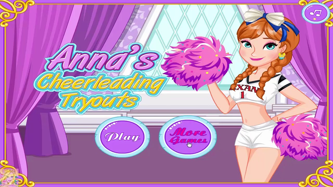 Anna Cheerleading Tryouts - Disney Frozen Princess Anna Makeover Games