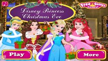Disney Princess Christmas Eve - Elsa Ariel Snow White and Aurora Dress Up Game