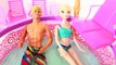Frozen ELSA & JACK FROST Barbie Pool Kristoff Barbie Beach Vacation Home Disney AllToyCollector