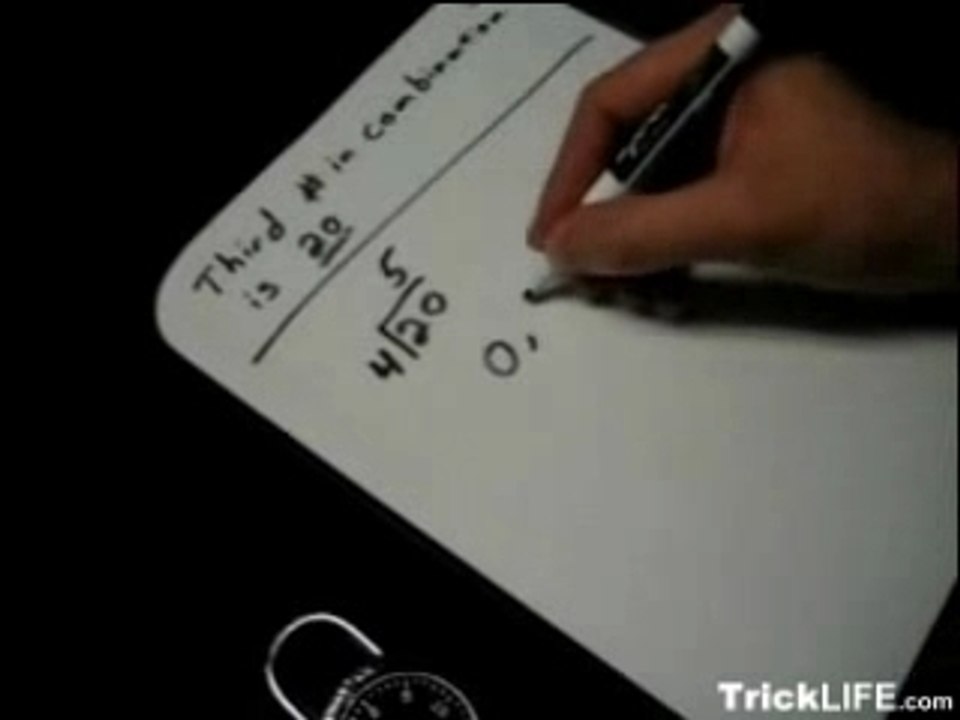 How to crack a combination lock