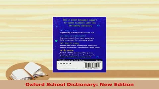 PDF Oxford School Dictionary New Edition Read Full Ebook
