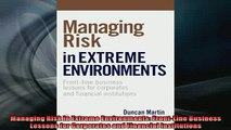 READ book  Managing Risk in Extreme Environments FrontLine Business Lessons for Corporates and  FREE BOOOK ONLINE