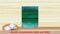 Download  SOLAS Amendments 2001 and 2002 PDF Online