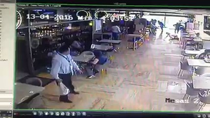 Cámara de seguridad grabó tiroteo en el Concresa