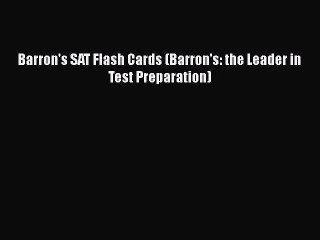 PDF Barron's SAT Flash Cards (Barron's: the Leader in Test Preparation)  Read Online