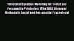 [Read book] Structural Equation Modeling for Social and Personality Psychology (The SAGE Library