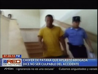 Chofer de patana en caso de abogada dice no ser culpable del accidente