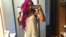 Sasha Banks packs for  The Road   WrestleMania Diary, March 29, 2016