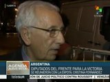 Argentina: Cristina Fernández se reúne con diputados del FPV