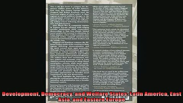 READ book Development Democracy and Welfare States Latin America East Asia and Eastern Europe FREE BOOOK ONLINE