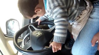 Baby  car driving