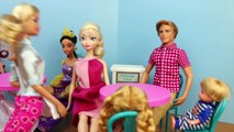 Frozen Play-Doh Barbie Pancakes with Elsa Barbie and Kids Family by DisneyCarToys and ToysReviewToys