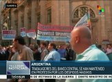 Argentina: trabajadores bancarios realizan huelga de 24 horas