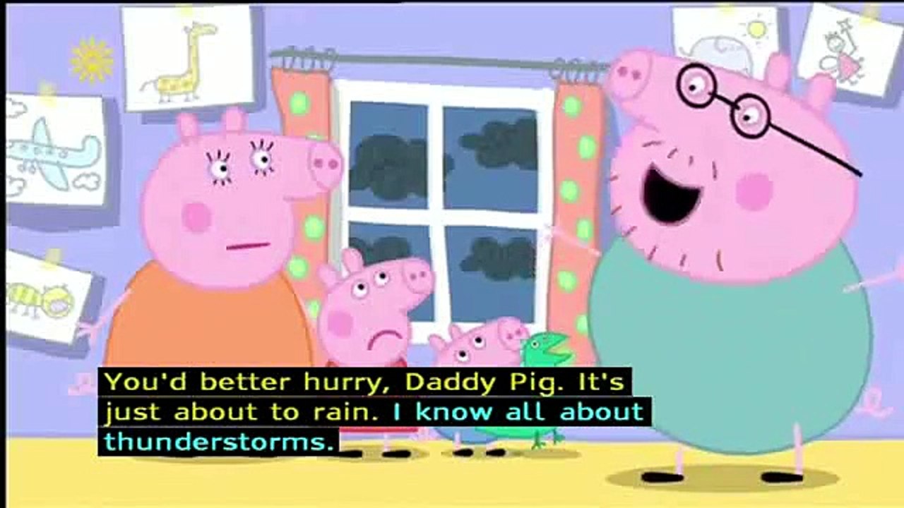 Peppa Pig (Series 1) - Thunderstorm (with subtitles) 5
