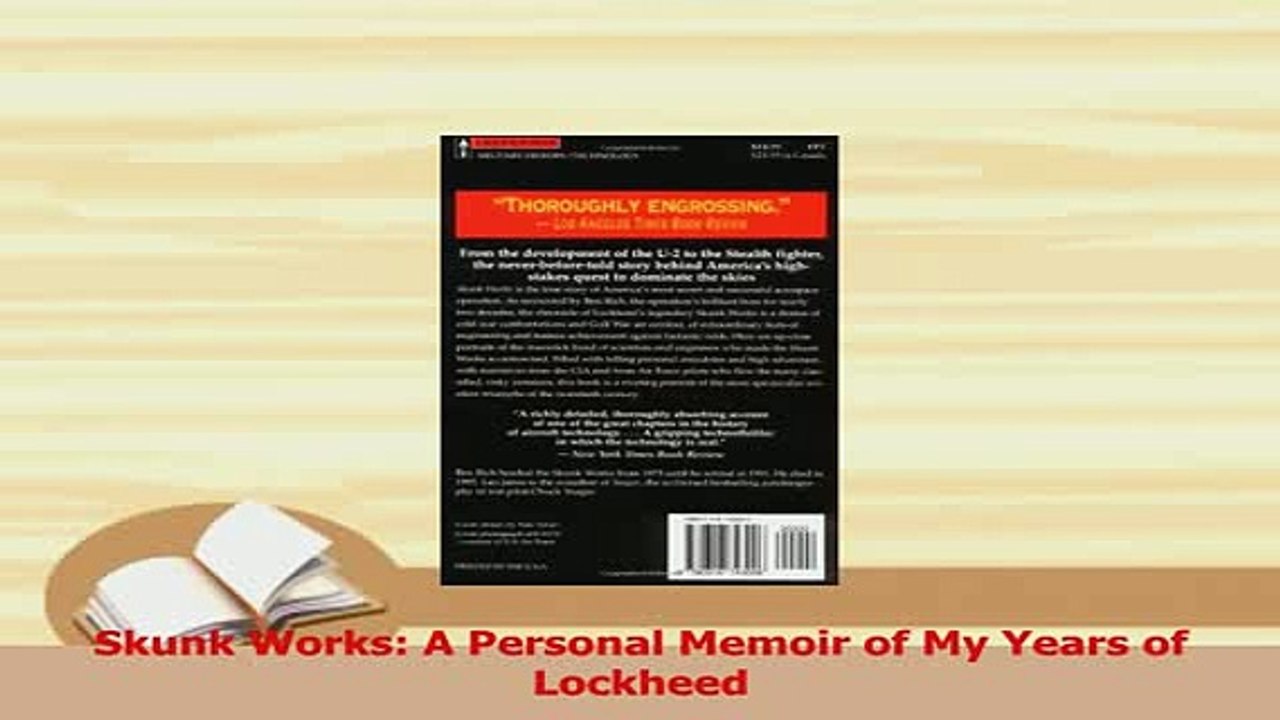 Download  Skunk Works A Personal Memoir of My Years of Lockheed Ebook Online