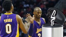 Kobe Bryant Throws Away Nick Young's Adidas Shoes