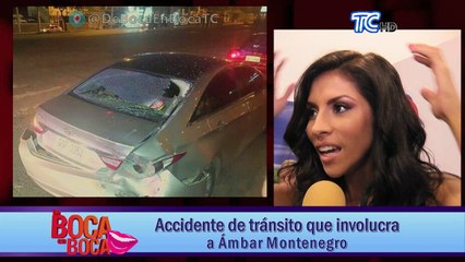Ámbar Montenegro aprehendida por estar involucrada en un accidente de tránsito