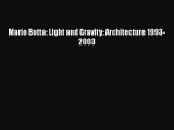 [Read Book] Mario Botta: Light and Gravity: Architecture 1993-2003 Free PDF
