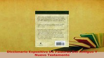 PDF  Diccionario Expositivo De Palabras Del Antiguo Y Nuevo Testamento Read Online