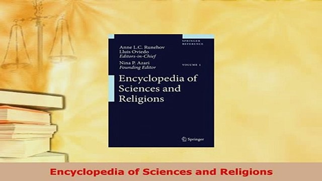 PDF Encyclopedia of Sciences and Religions Read Online