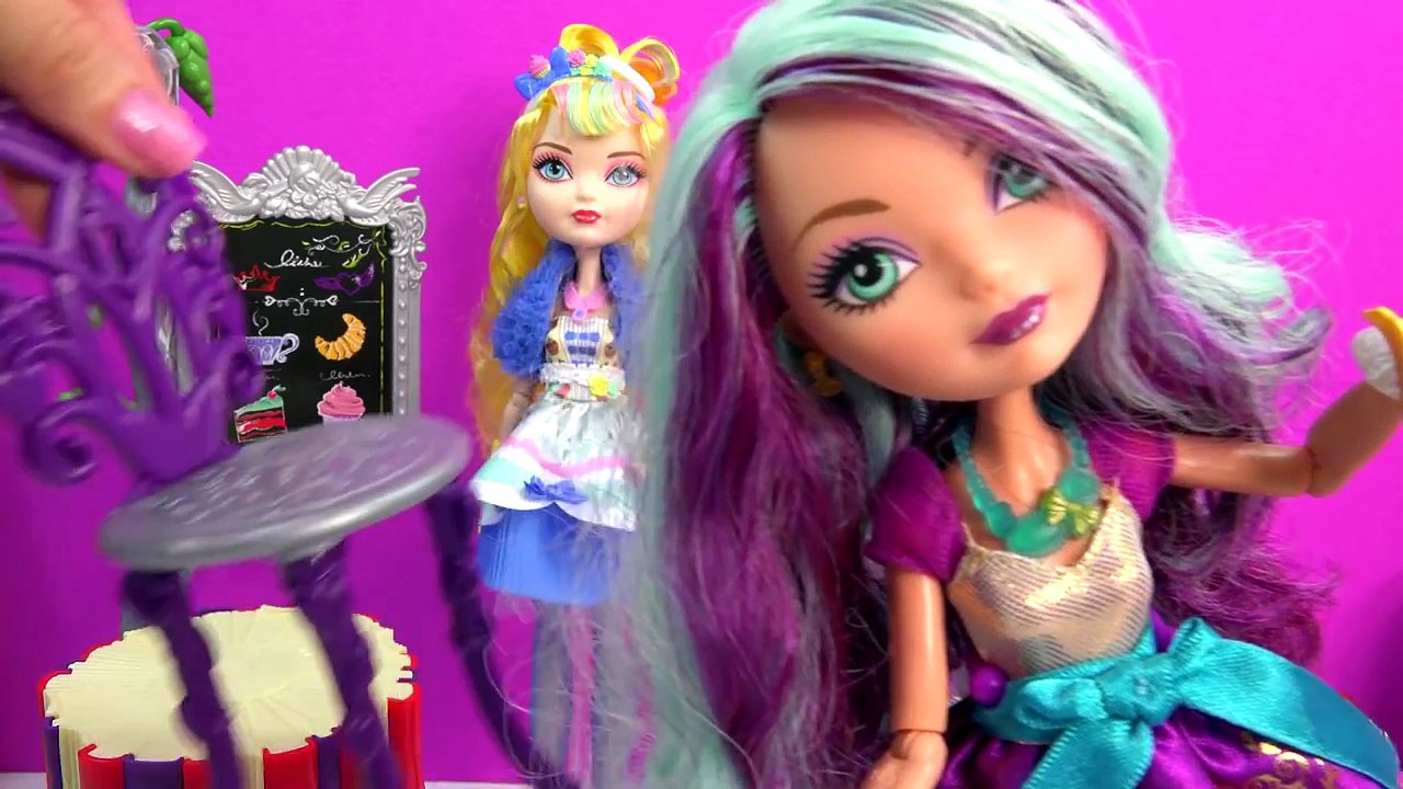 Monster High Hangout Ever After High Beanstalk Bakery Cafe Doll Playset + Queen Elsa Princess Anna