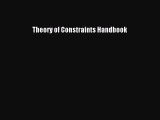 [Read Book] Theory of Constraints Handbook  EBook
