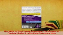 Read  The ABCs of Real Estate Investing The Secrets of Finding Hidden Profits Most Investors Ebook Free