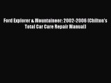 [Read Book] Ford Explorer & Mountaineer: 2002-2006 (Chilton's Total Car Care Repair Manual)
