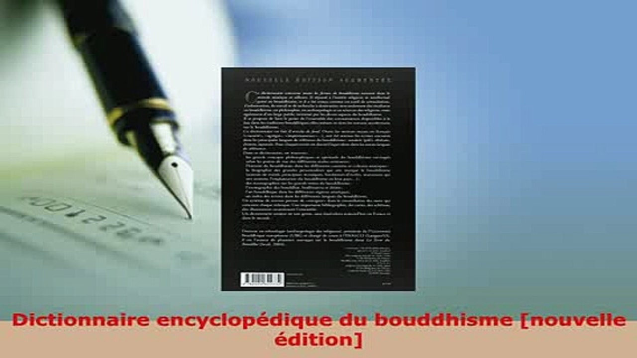 PDF  Dictionnaire encyclopédique du bouddhisme nouvelle édition Download Online