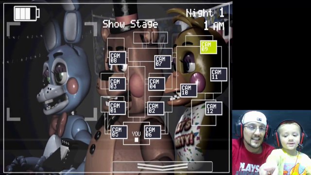 Five Nights At Freddys 3 Year Old Gameplay! (CHASE PLAYS & JUMPS! | FNAF 2) FGTEEV