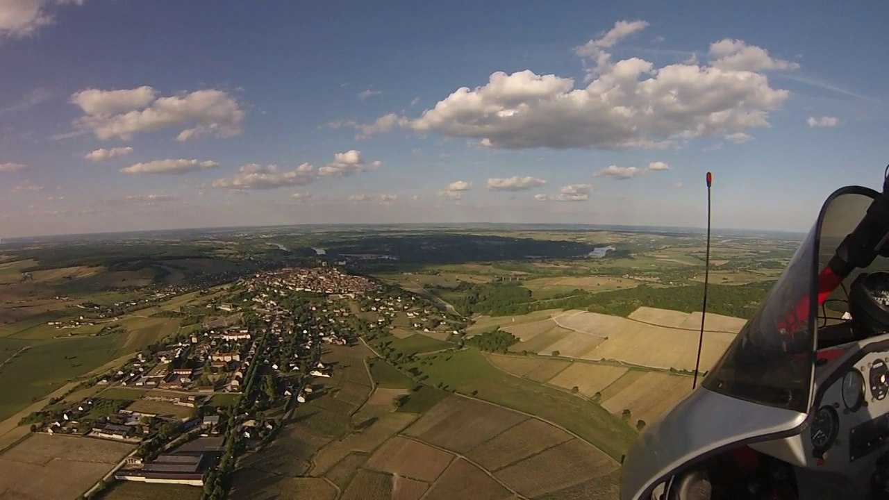 CHERVUDUCIEL_Vol en ULM pendulaire de SANCERRE à Beaulieu sur Loire
