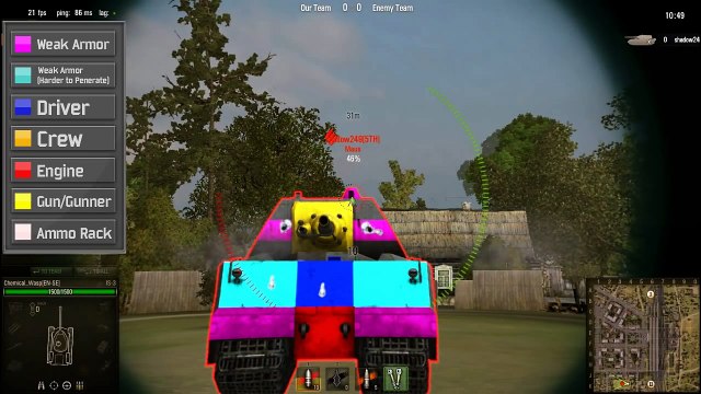 World of Tanks Maus Weak Spots