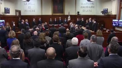 Silva Meza rindió su último informe como presidente de la SCJN