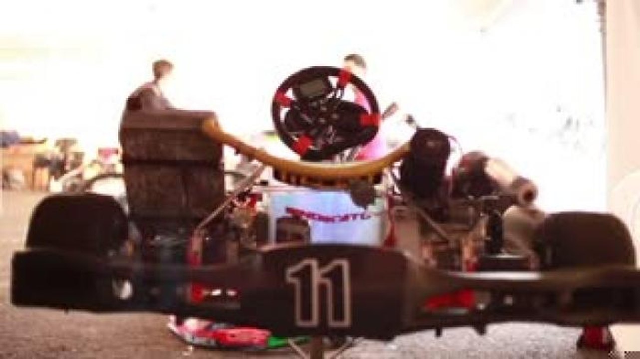 Sergio Pérez corrió en el Gran Prix de Karting