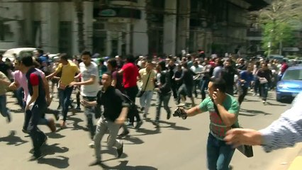 عاجل لحظة فض مظاهرات التحرير اليوم وتعامل الامن مع المتظاهرين