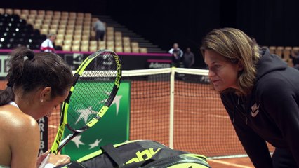 Fed Cup 2016 #FRANED : la minute bleue n°5, à l'entraînement