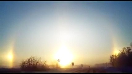 Şok görüntü 3 güneş aynı anda doğdu