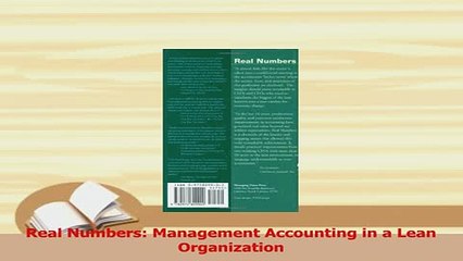 Read  Real Numbers Management Accounting in a Lean Organization Ebook Free