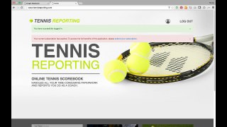 Access Your Tennis Reporting Account