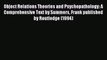 Read Object Relations Theories and Psychopathology: A Comprehensive Text by Summers Frank published