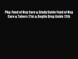 Read Pkg: Fund of Nsg Care & Study Guide Fund of Nsg Care & Tabers 21st & Deglin Drug Guide
